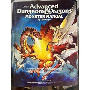 Advanced Dungeons & Dragons Monster Manual TSR Hardcover